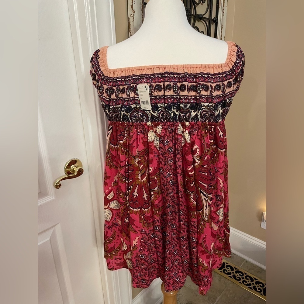 NWT Free People Intimately Bali Mariposa Slip Mini Dress Red Size XS - Picture 4 of 5
